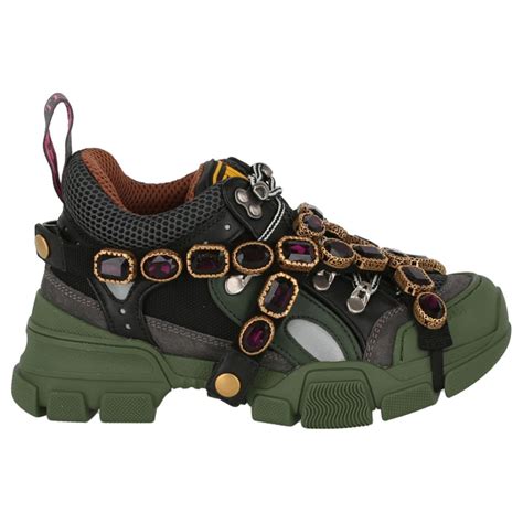 gucci flashtrek chunky leather sneakers athletic|Gucci flashtrek sneakers price.